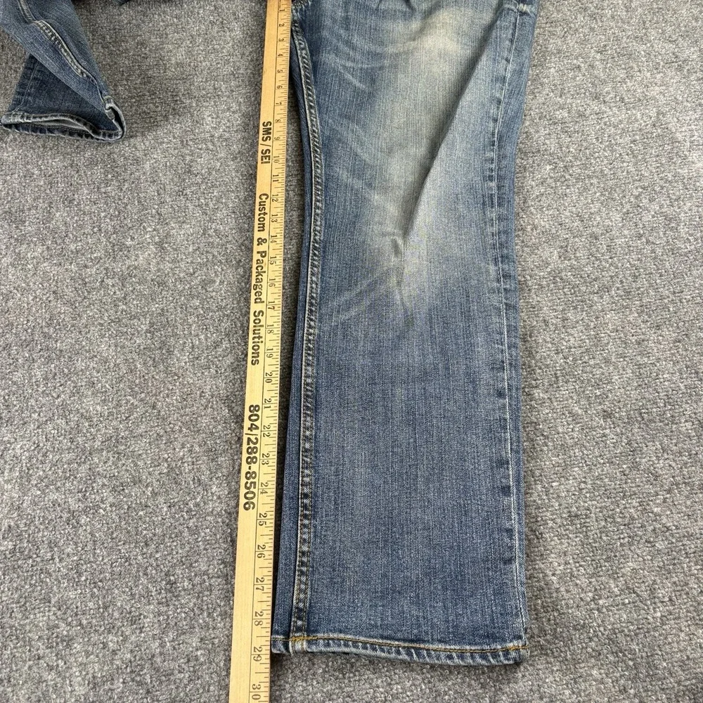 Banana Republic Athletic Jeans Mens 33x30 Blue Straight Whiskered Streetwear Y2K